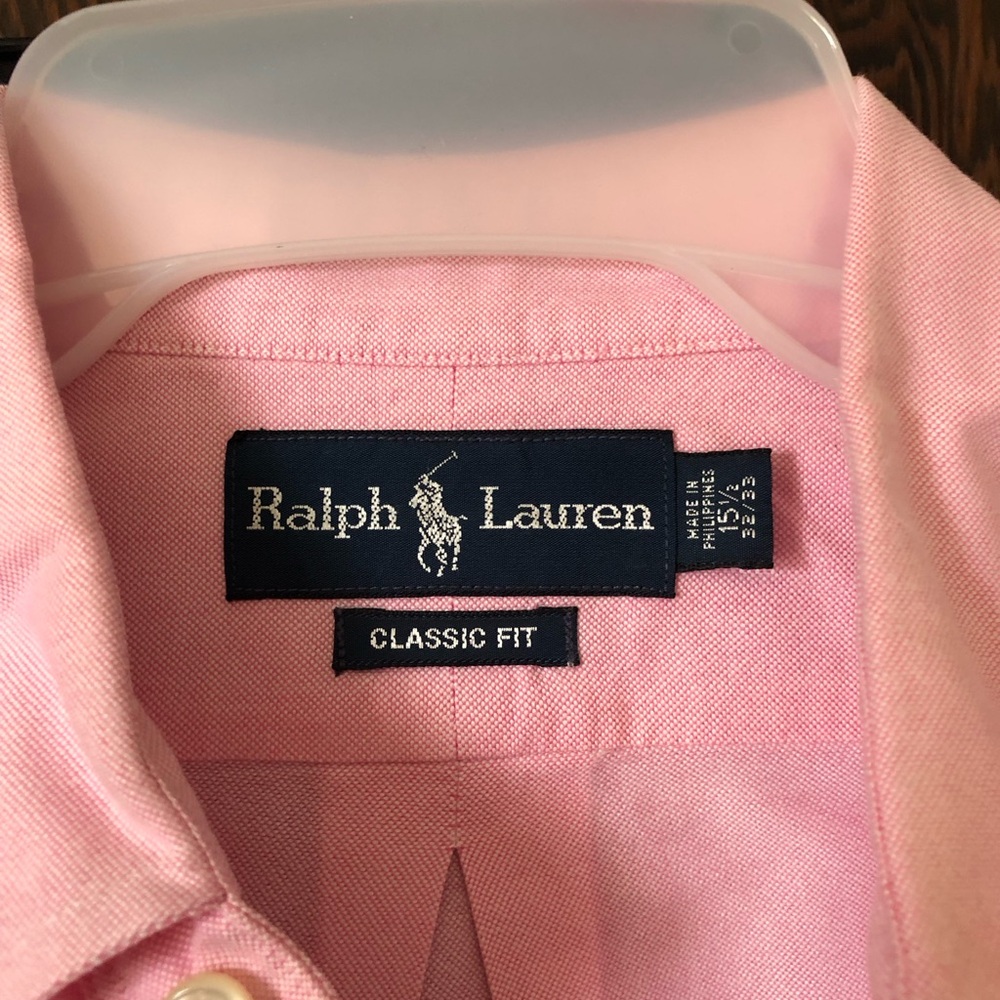 Ralph Lauren Light Pink Button-Down Oxford Shirt - Picture 2 of 4